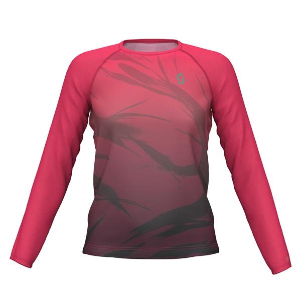 ŽENSKA TEKAŠKA MAJICA Z DOLGIMI ROKAVI SCOTT KINABALU ro/čr