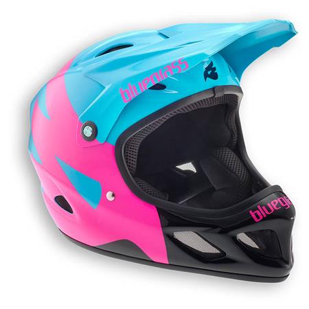 FULL-FACE ČELADA Bluegrass EXPLICIT cian/roz/čr