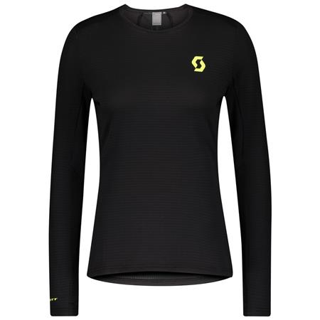 ŽENSKA TEKAŠKA MAJICA Z DOLGIMI ROKAVI SCOTT RC čr/ru