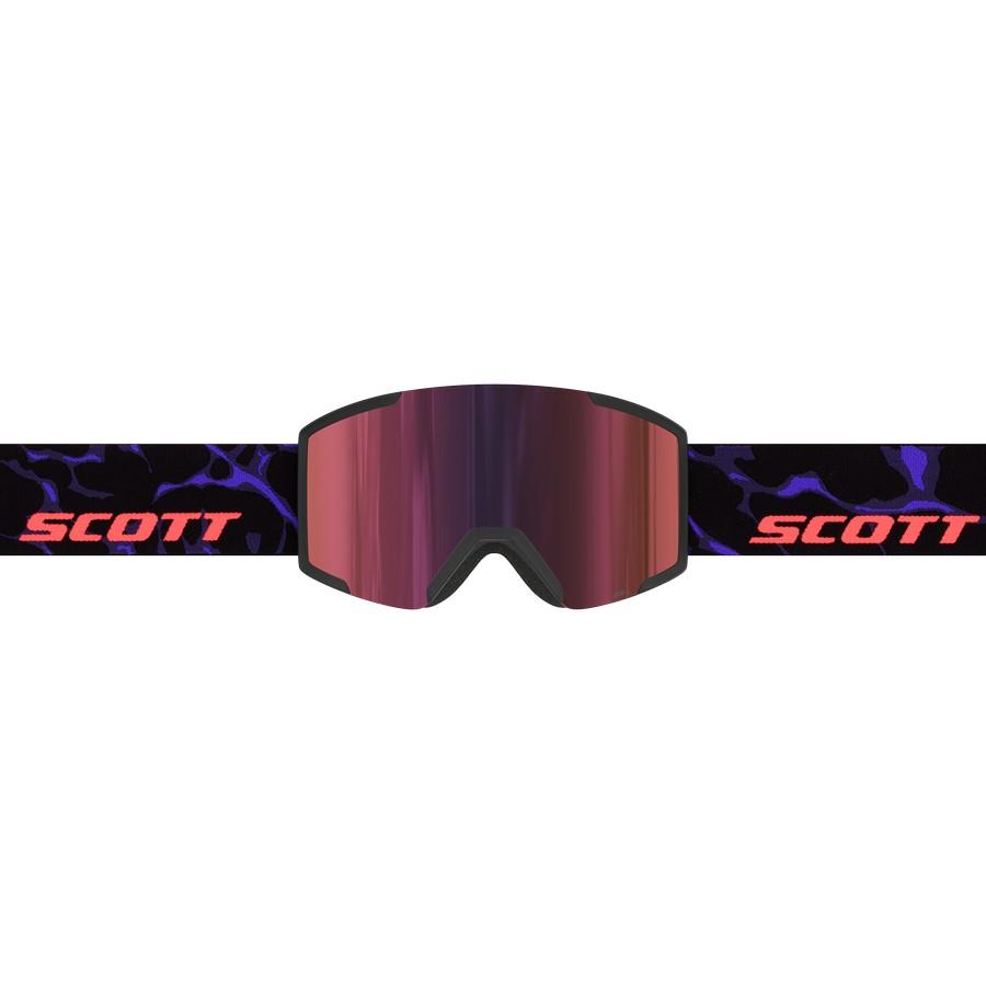 SMUČARSKA OČALA SCOTT SHIELD čr/vij AMP rd chr S3