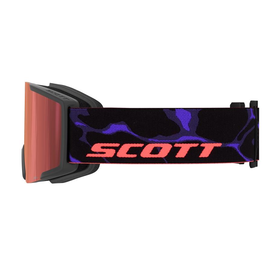 SMUČARSKA OČALA SCOTT SHIELD čr/vij AMP rd chr S3