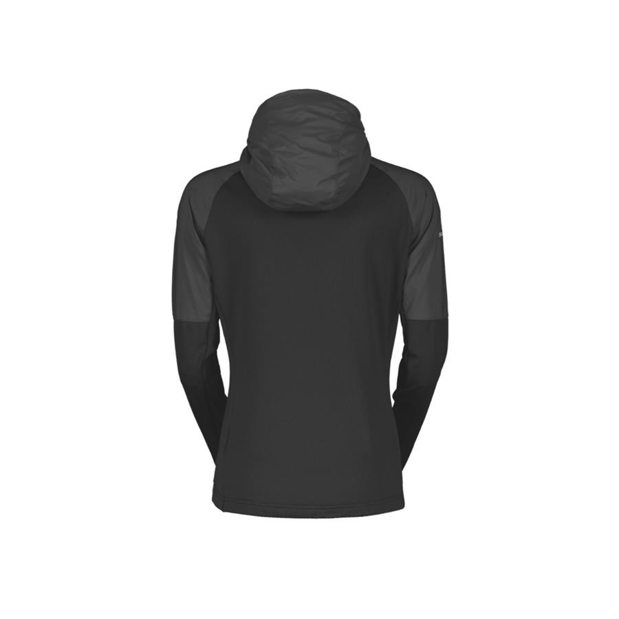 Ženska jopa Scott EXPLORAIR ALPHA s kapuco čr