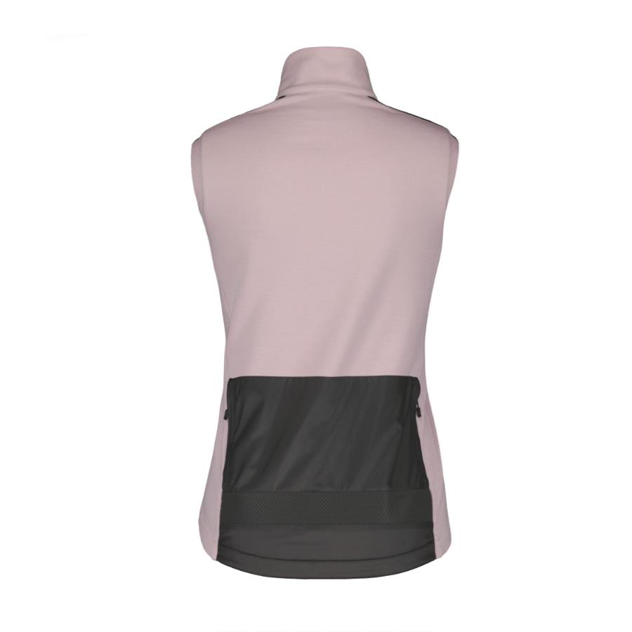 Ženski brezrokavnik SCOTT GRAVEL WARM MERINO pi/čr