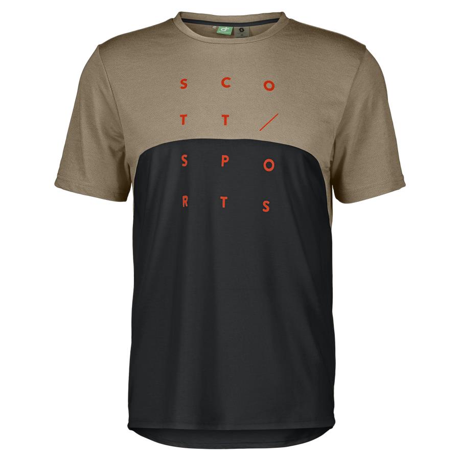 Kolesarska majica SCOTT TRAIL FLOW DRI bež/čr