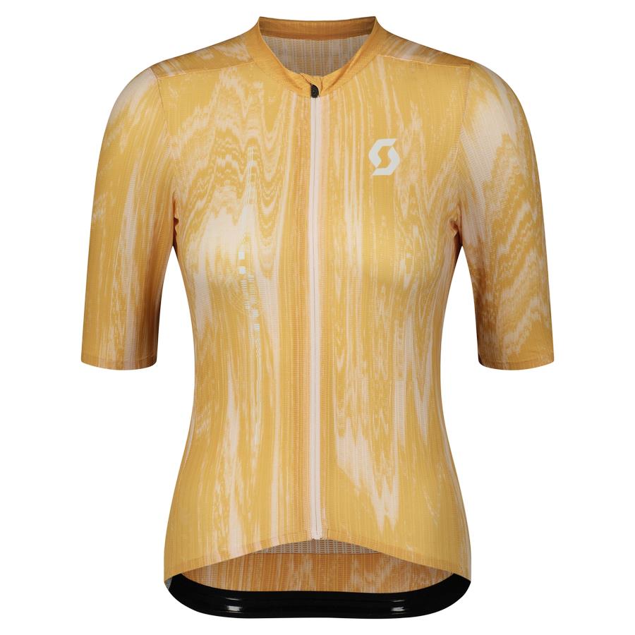 Ženska kolesarska majica SCOTT ULTD. SL ro/bež