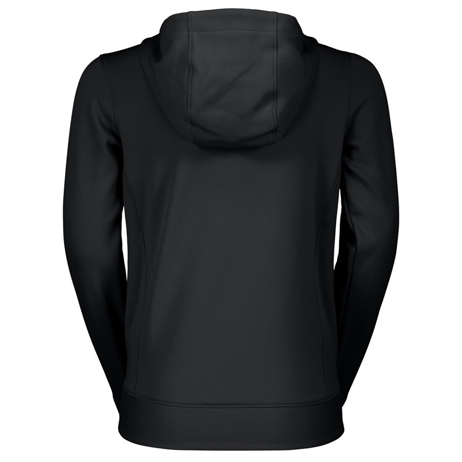 OTROŠKI PULOVER SCOTT ICON S KAPUCO črn