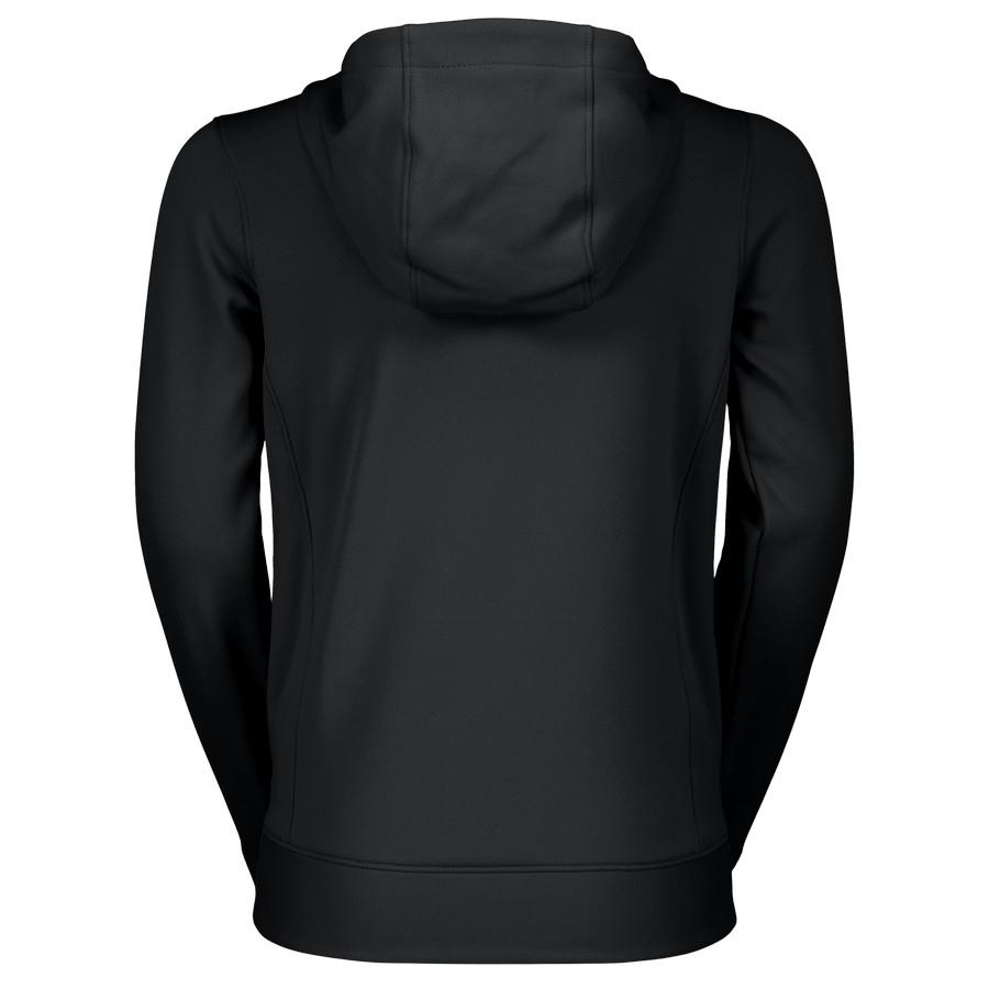 OTROŠKI PULOVER SCOTT ICON S KAPUCO črn