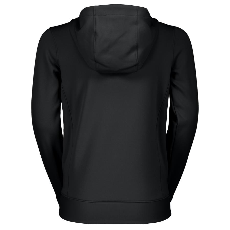 OTROŠKI PULOVER SCOTT ICON S KAPUCO črn