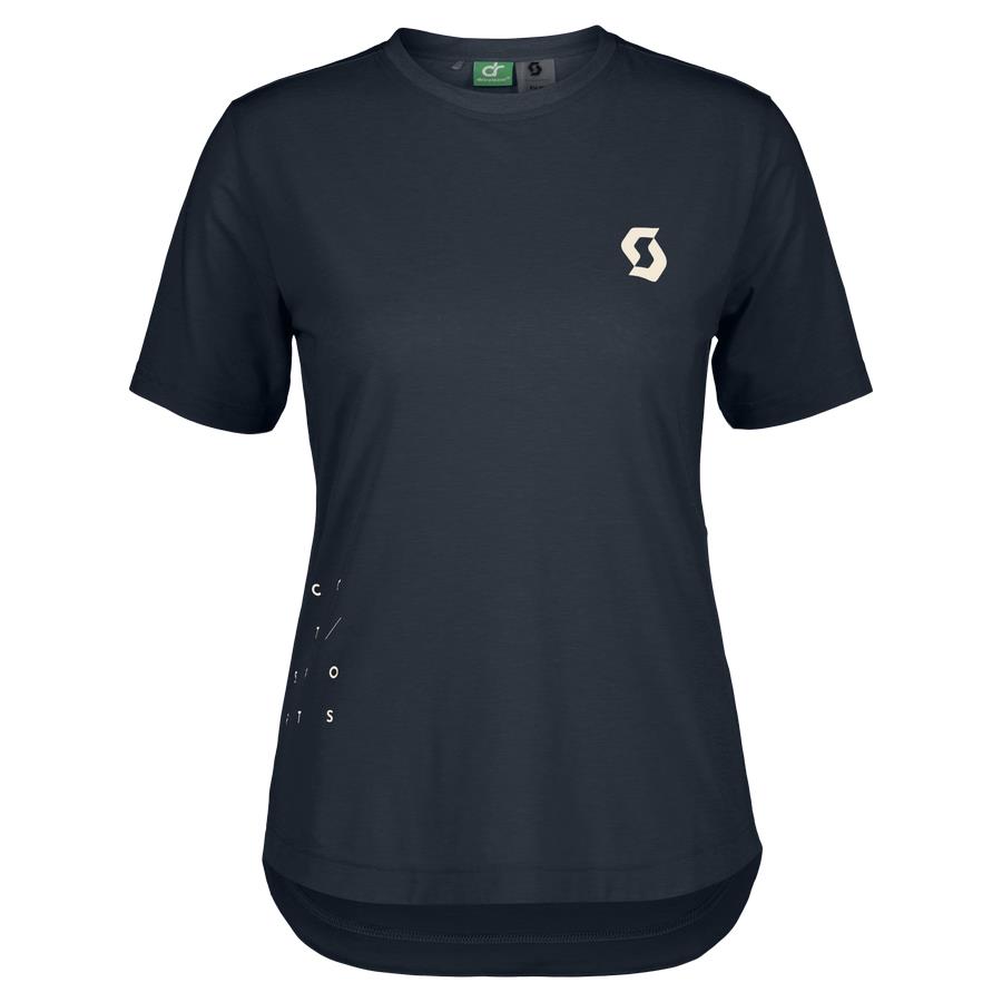 Ženska kolesarska majica SCOTT TRAIL VERTIC DRI kr tmo