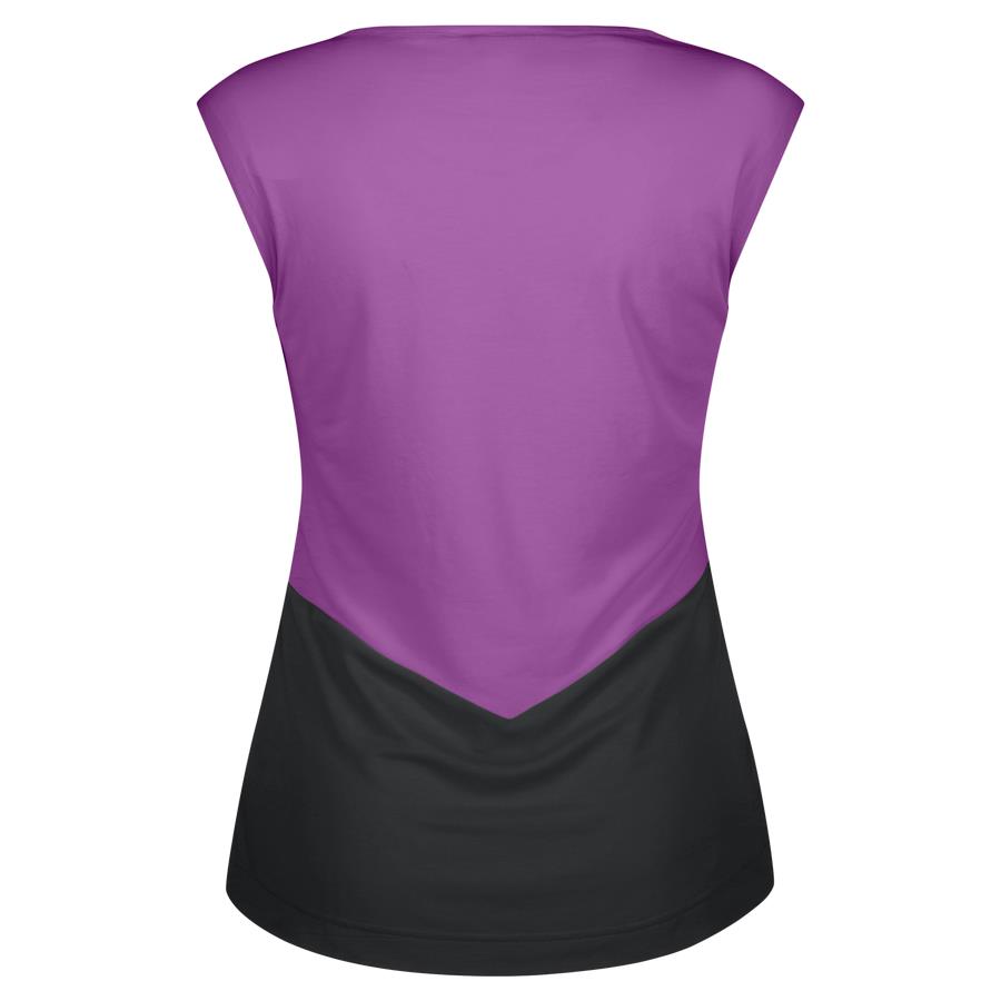 ŽENSKA KOLESARSKA MAJICA BREZ ROKAVOV SCOTT TRAIL VERTIC DRI čr/vij