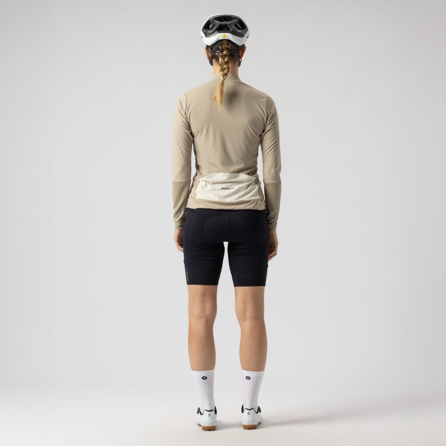 ŽENSKA KOLESARSKA MAJICA SCOTT ENDURANCE dr bež/be