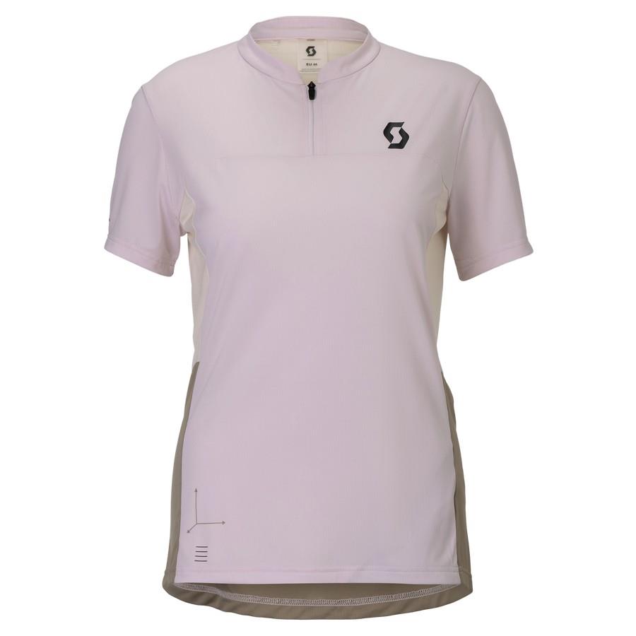 ŽENSKA KOLESARSKA MAJICA SCOTT VERTIC ZIP kr ro/be