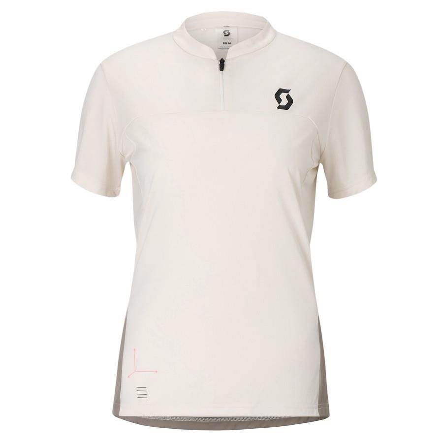 ŽENSKA KOLESARSKA MAJICA SCOTT VERTIC ZIP kr be/bež