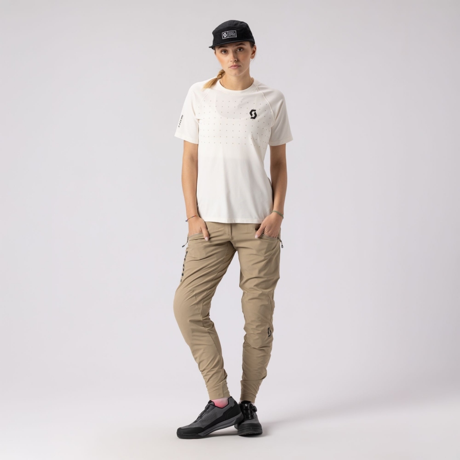 ŽENSKE KOLESARSKE HLAČE SCOTT VERTIC PRO bn dol bež