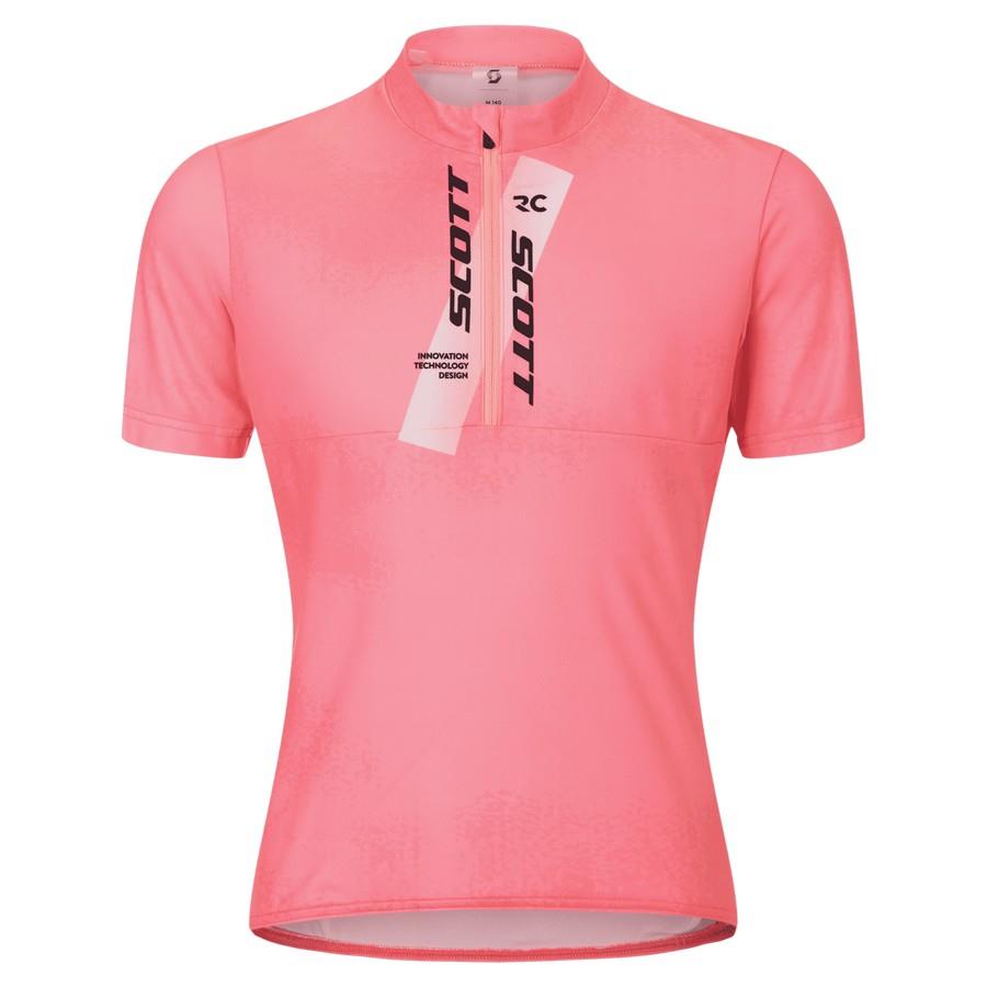OTROŠKA KOLESARSKA MAJICA SCOTT kr ro/be