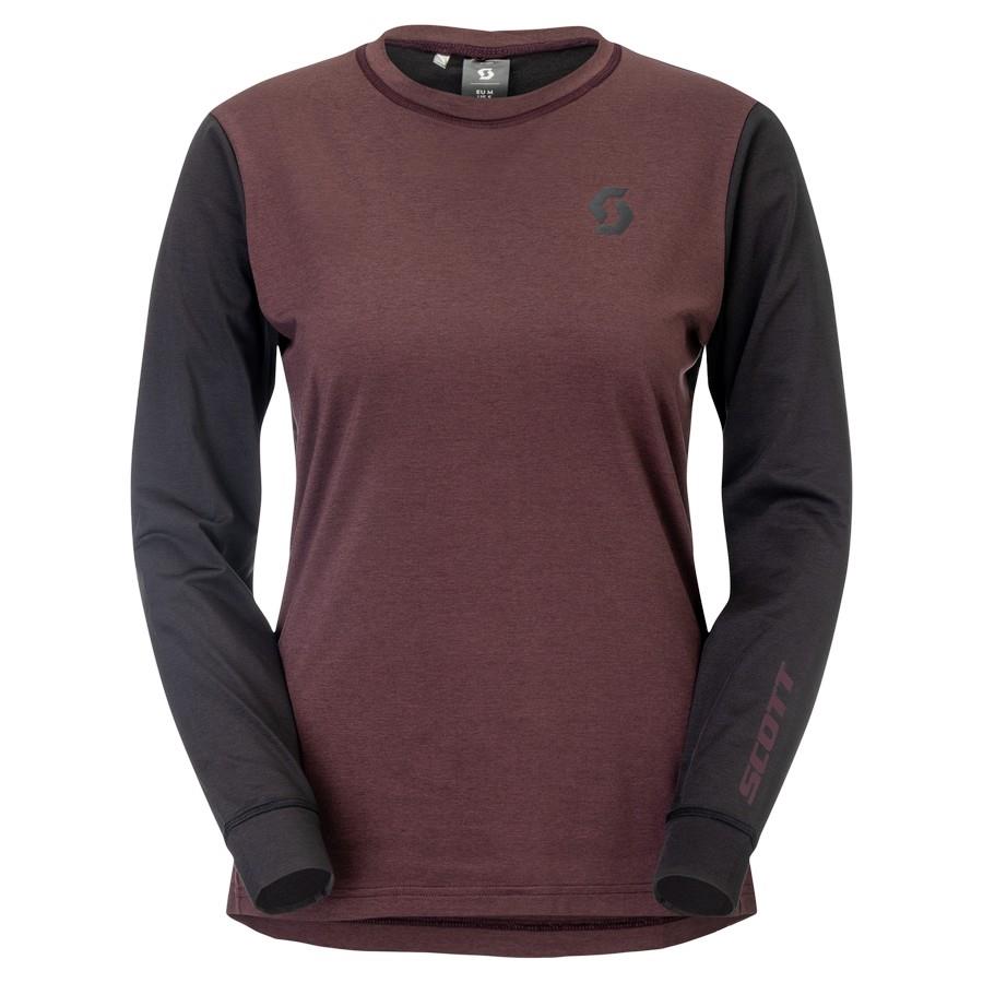 ŽENSKA KOLESARSKA MAJICA SCOTT VERTIC PRO MID LS rd/čr