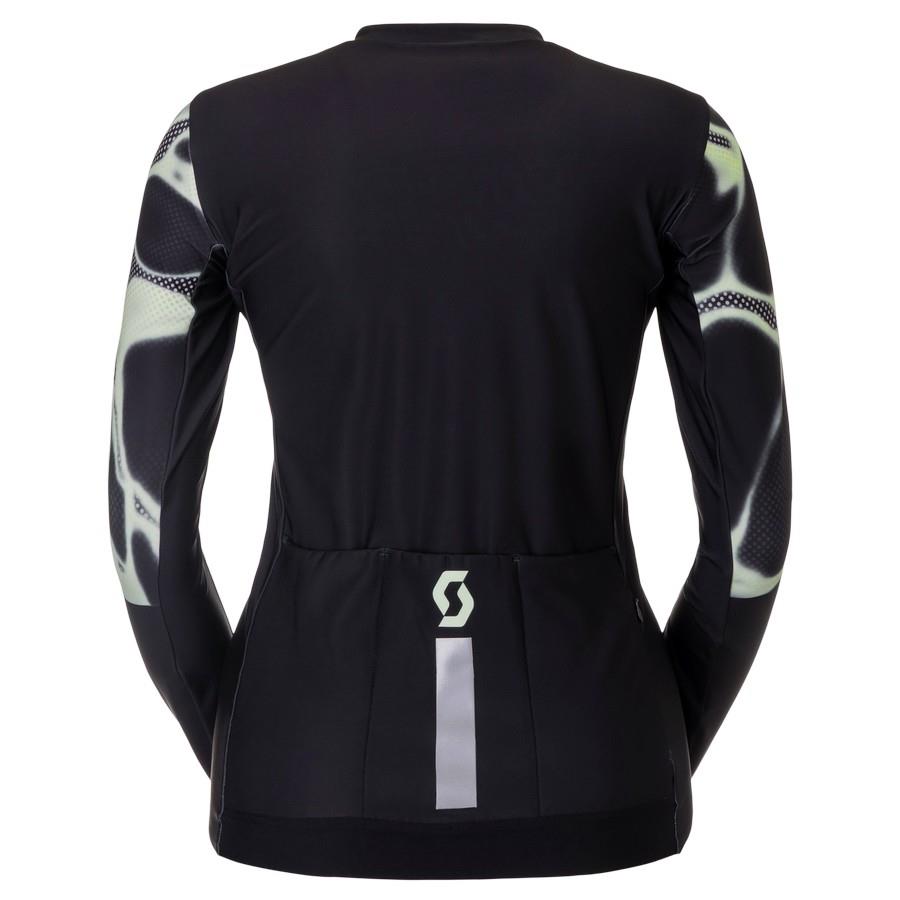 ŽENSKA KOLESARSKA MAJICA SCOTT PRO MID LS čr/ze