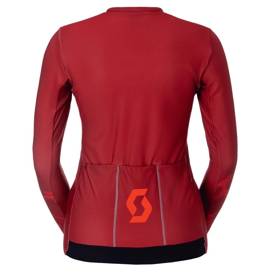 ŽENSKA KOLESARSKA MAJICA SCOTT PRO MID LS rd/rd