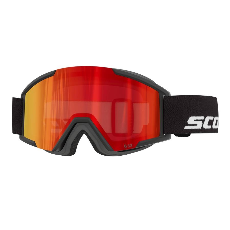 OTROŠKA SMUČARSKA OČALA SCOTT JR SHIELD PRO čr rd chr S3