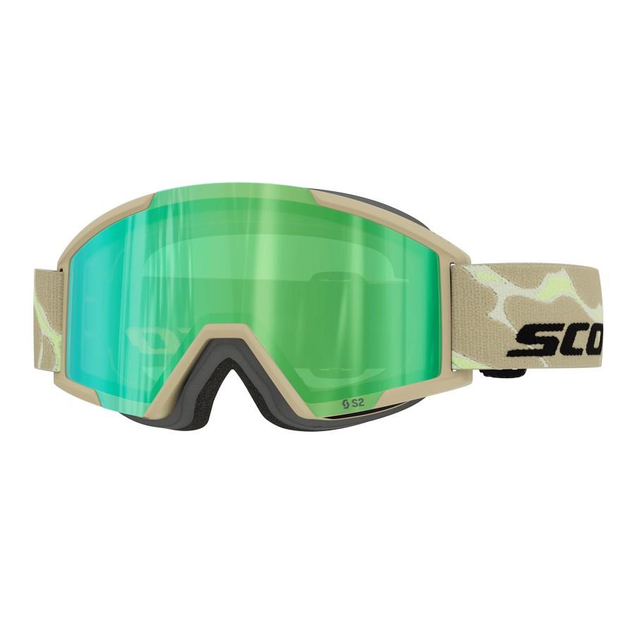 OTROŠKA SMUČARSKA OČALA SCOTT JR SHIELD PRO bež ze chr S2