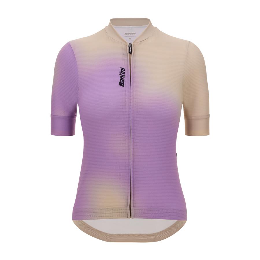 ŽENSKA KOLESARSKA MAJICA SANTINI SPOT ro/bež
