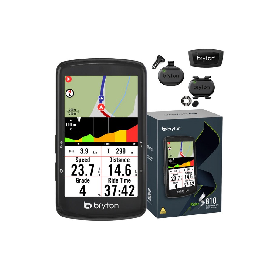 Kolesarski računalnik Bryton Rider S810 T - BUNDLE