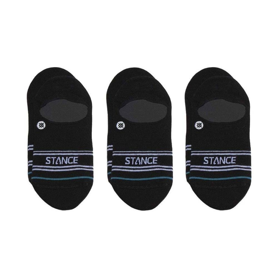 NOGAVICE STANCE BASIC 3 PACK BLACK NO SHOW LIGHT