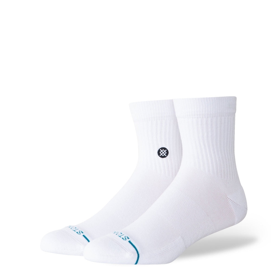 NOGAVICE STANCE ICON QUARTER WHITE QUARTER