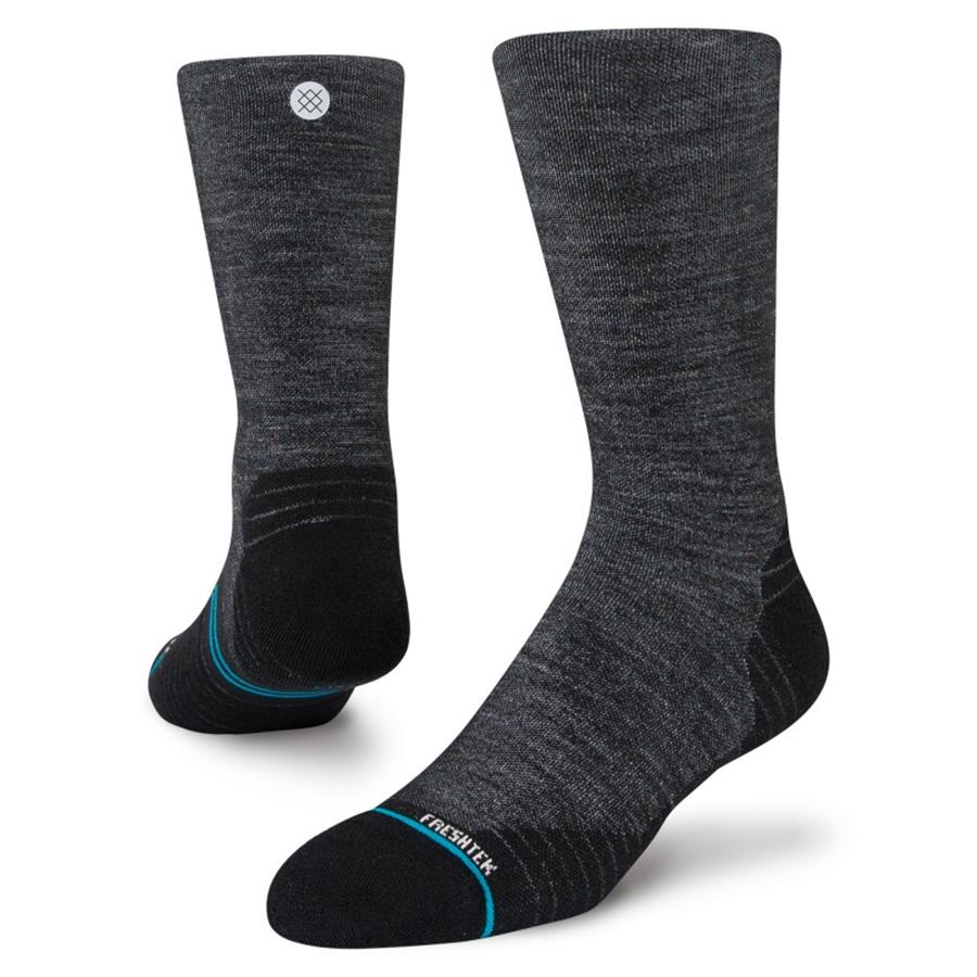 NOGAVICE STANCE RUN WOOL BLACK CREW LIGHT