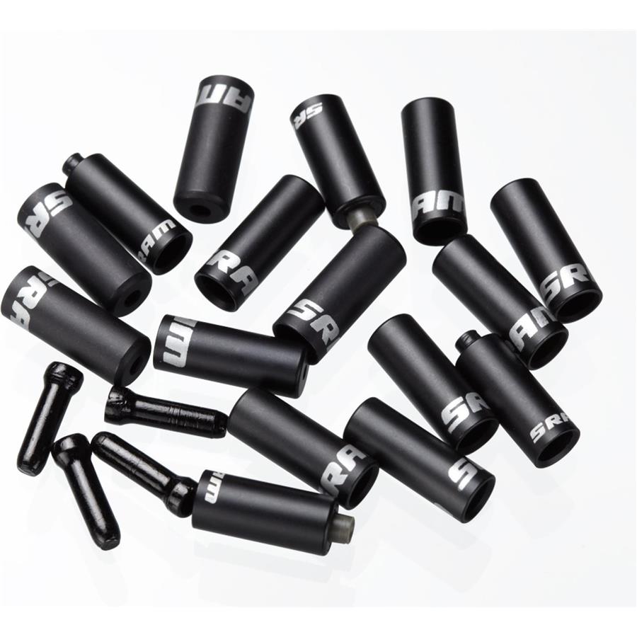 Set zaključkov Sram, ALU čr Shift 4.0mm Qty 10, Brake 5.0mm Qty 6, Cable Tip Qty