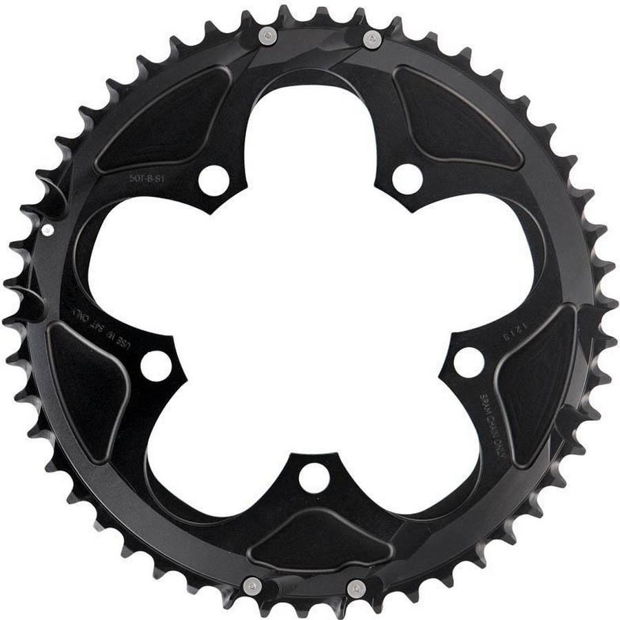 Prednji verižnik Sram ROAD 50T 110 B V2 ALU 4MM čr (50-34)