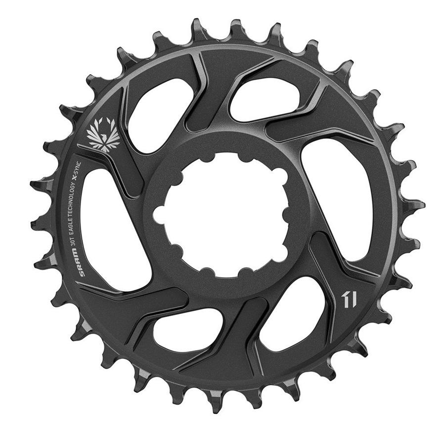 Prednji verižnik Sram X-SYNC 2 DM 6mm Offset ALU Eagle čr