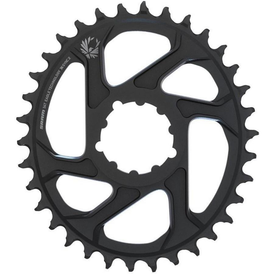 Prednji verižnik Sram X-SYNC 2 Oval DM 6mm Offset ALU Eagle čr