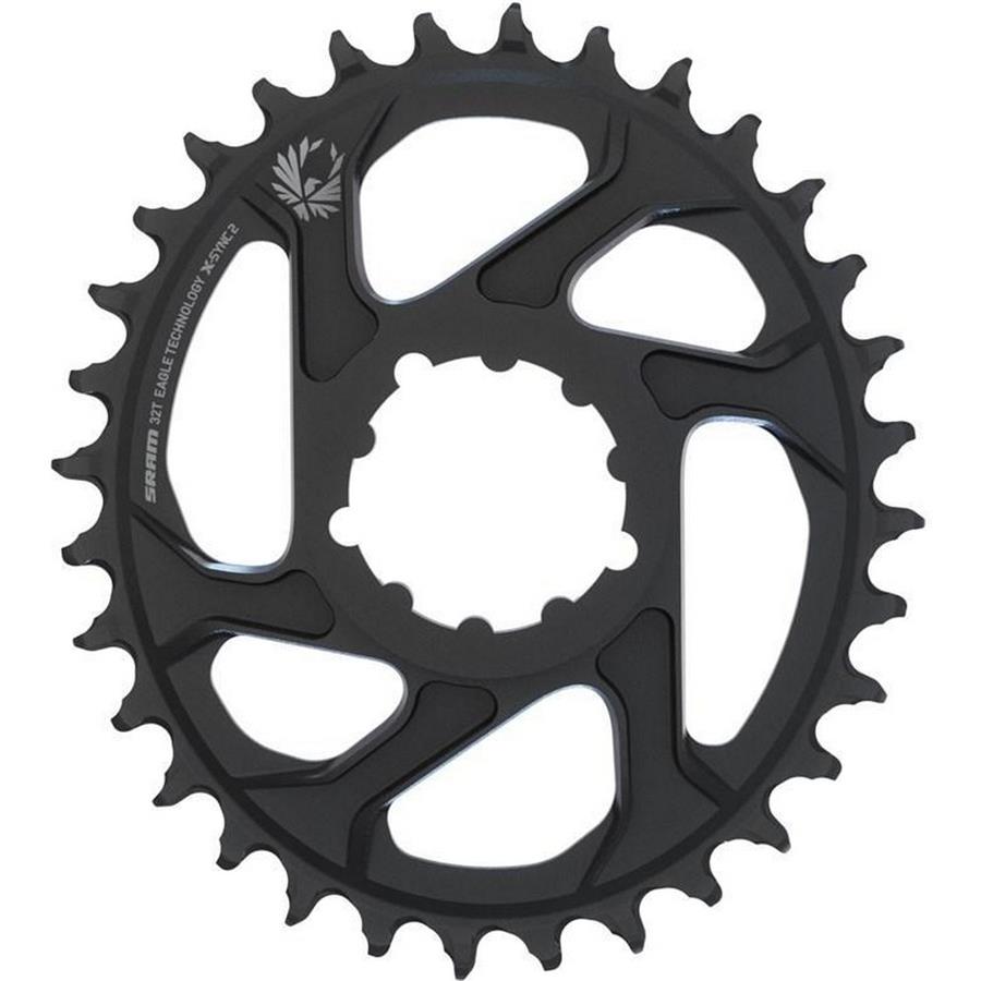 Prednji verižnik Sram X-SYNC 2 Oval DM 6mm Offset ALU Eagle čr