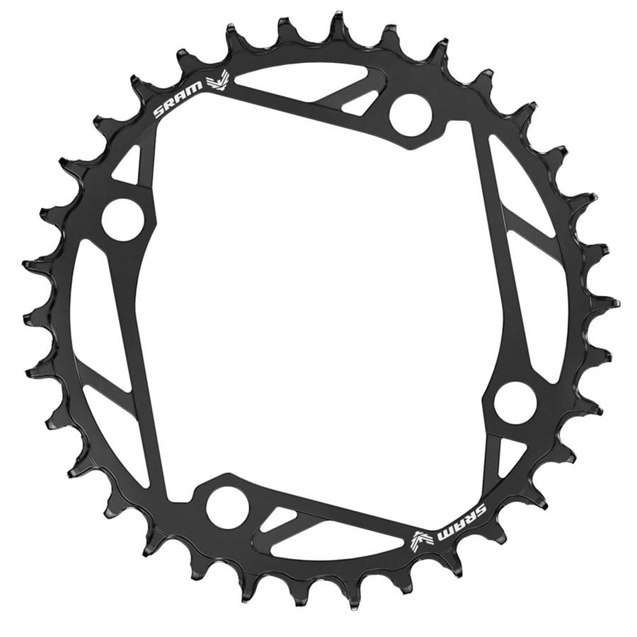 Prednji verižnik Sram T-TYPE 104 BCD Steel čr