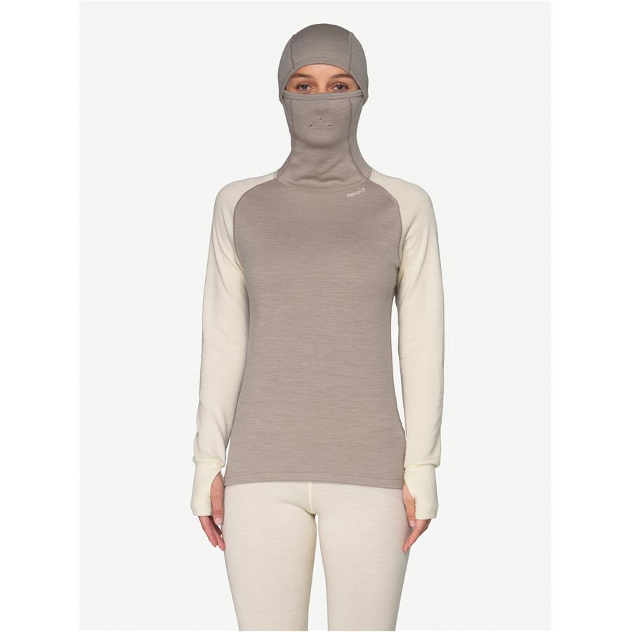 Ženska funkcijska majica DEVOLD EXPEDITION MERINO SILK si/bež