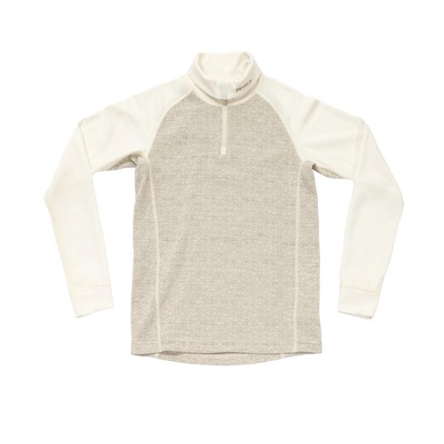 Otroška funkcijska majica DEVOLD DUO ACTIVE MERINO ZIP NECK be