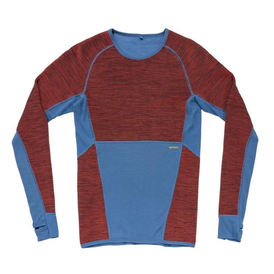 Funkcijska majica DEVOLD TUVEGGA MERINO mo/rd
