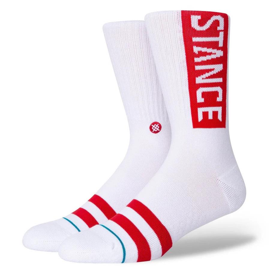 NOGAVICE STANCE OG WHITERED CREW MED