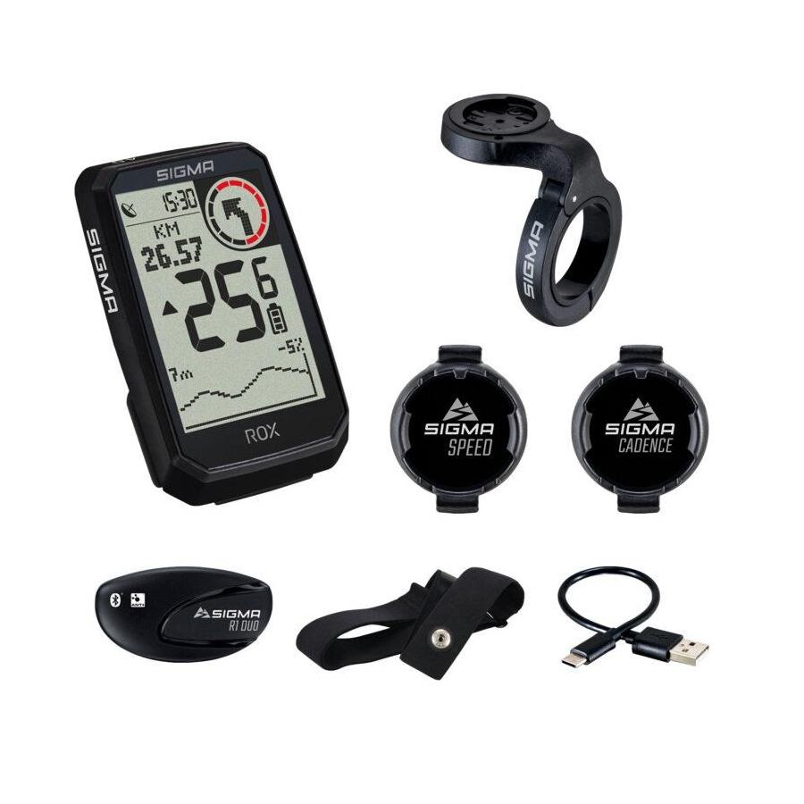 Kolesarski računalnik Sigma ROX 4.0 čr Endurance Sensor Set
