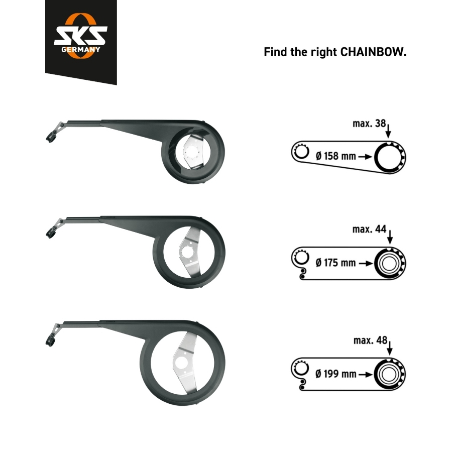 Zaščita za verigo SKS CHAINBOW 38 TEETH