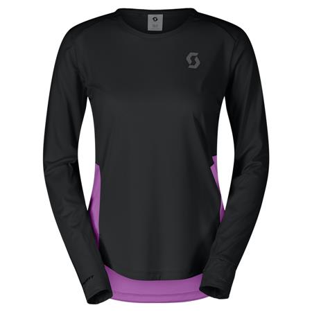 ŽENSKA TEKAŠKA MAJICA Z DOLGIMI ROKAVI SCOTT ENDURANCE TECH čr/vij