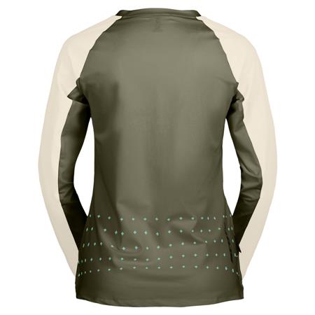 Ženska kolesarska majica z dolgimi rokavi SCOTT TRAIL VERTIC PRO ze/be