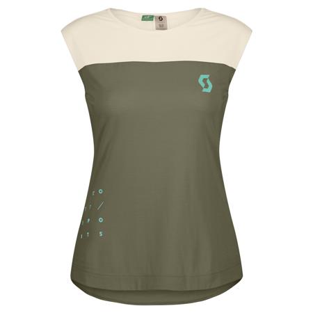ŽENSKA KOLESARSKA MAJICA BREZ ROKAVOV SCOTT TRAIL VERTIC DRI ze/be