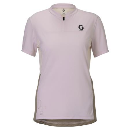 ŽENSKA KOLESARSKA MAJICA SCOTT VERTIC ZIP kr ro/be