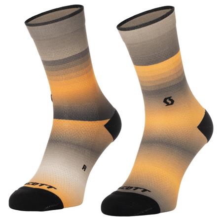 NOGAVICE SCOTT GRADIENT STRIPES CREW bež/or