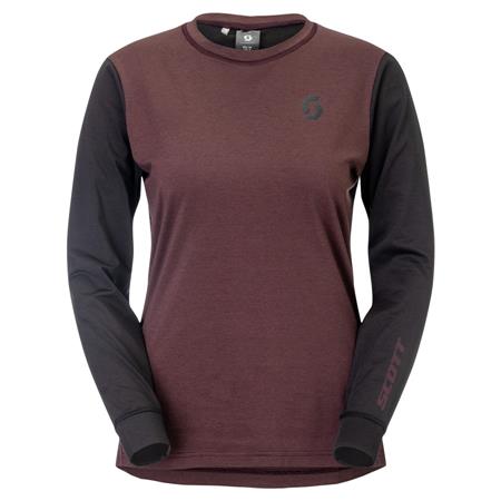 ŽENSKA KOLESARSKA MAJICA SCOTT VERTIC PRO MID LS rd/čr