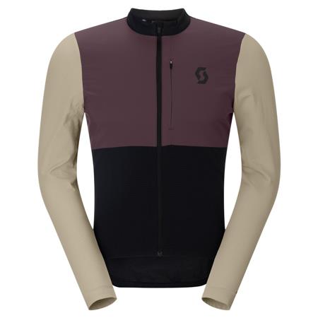 KOLESARSKA MAJICA SCOTT ENDURANCE WARM LS čr/rd