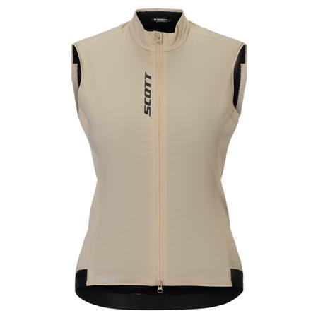 ŽENSKI KOLESARSKI BREZROKAVNIK SCOTT PRO WARM ALPHA bež