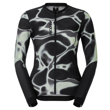 ŽENSKA KOLESARSKA MAJICA SCOTT PRO MID LS čr/ze